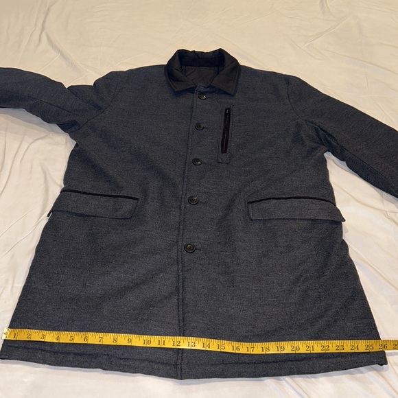 Vince Camuto Reversible Men’s Quilted/Cotton Blend Button Up Top Coat Size XL - Picture 15 of 16